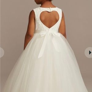 Youth size 6 flower girl / first communion white dress